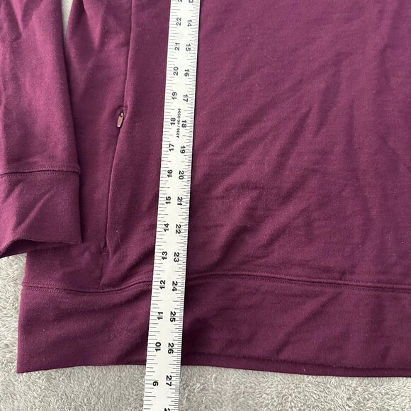 WoolX Charlie Pullover Sweater Women's SMALL Winter Berry Merino Blend - Picture 4 of 5